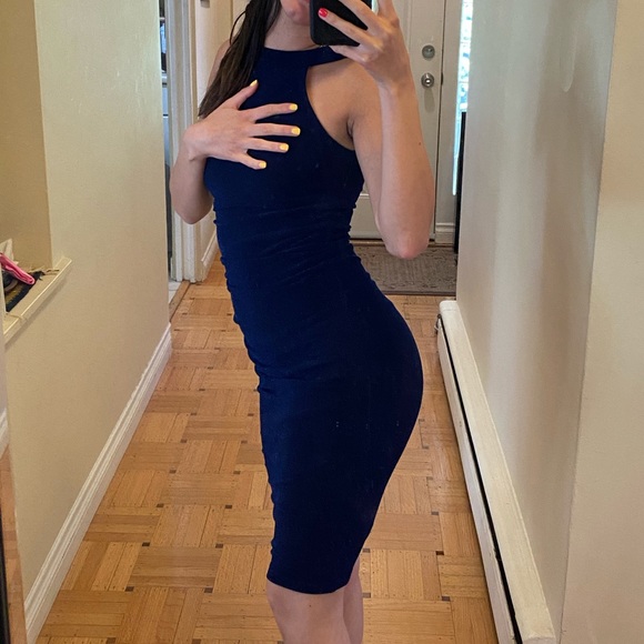 Sparkly Navy Blue Dress - Picture 4 of 8